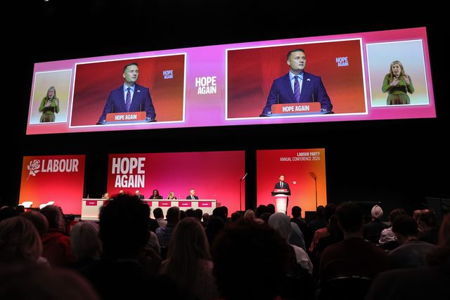 Secretary of State for Defence Wes Streeting MP speaks during the Labour Party Annual Conference Day Two at Convention Centre, Liverpool, United Kingdom on 28 September 2026

(Photo by Mark Cosgrove/News Images)