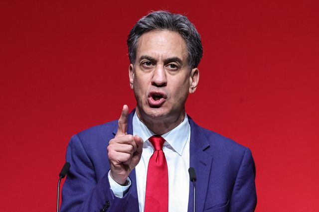Secretary of State for Foreign, Commonwealth and Development Affairs Ed Miliband MP speaks during the Labour Party Annual Conference Day Two at Convention Centre, Liverpool, United Kingdom on 28 September 2026

(Photo by Mark Cosgrove/News Images)