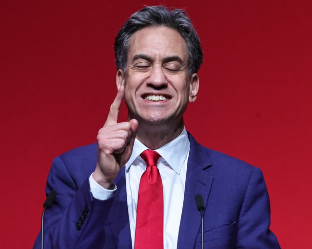 Secretary of State for Foreign, Commonwealth and Development Affairs Ed Miliband MP speaks during the Labour Party Annual Conference Day Two at Convention Centre, Liverpool, United Kingdom on 28 September 2026

(Photo by Mark Cosgrove/News Images)