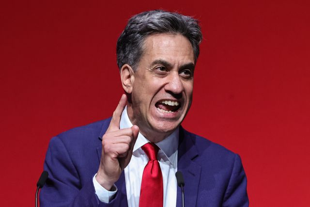 Secretary of State for Foreign, Commonwealth and Development Affairs Ed Miliband MP speaks during the Labour Party Annual Conference Day Two at Convention Centre, Liverpool, United Kingdom on 28 September 2026

(Photo by Mark Cosgrove/News Images)