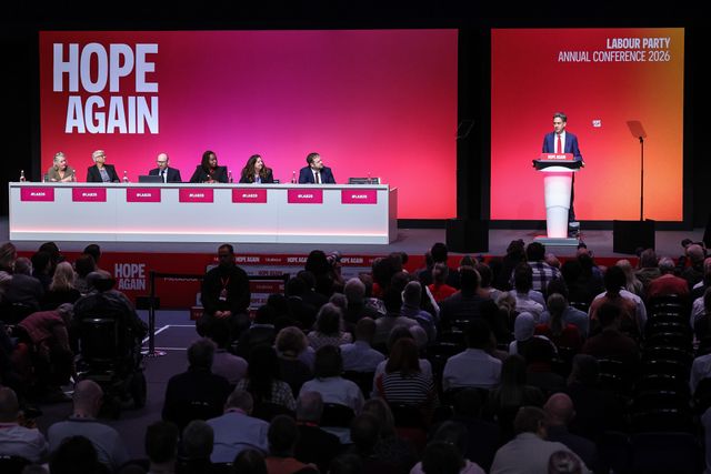 Secretary of State for Foreign, Commonwealth and Development Affairs Ed Miliband MP speaks during the Labour Party Annual Conference Day Two at Convention Centre, Liverpool, United Kingdom on 28 September 2026

(Photo by Mark Cosgrove/News Images)