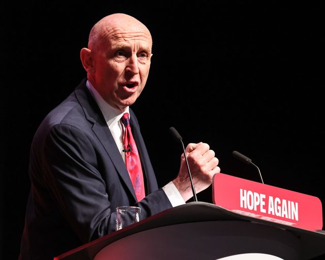 Chancellor of the Exchequer John Healey MP speaks during the Labour Party Annual Conference Day Two at Convention Centre, Liverpool, United Kingdom on 28 September 2026

(Photo by Mark Cosgrove/News Images)