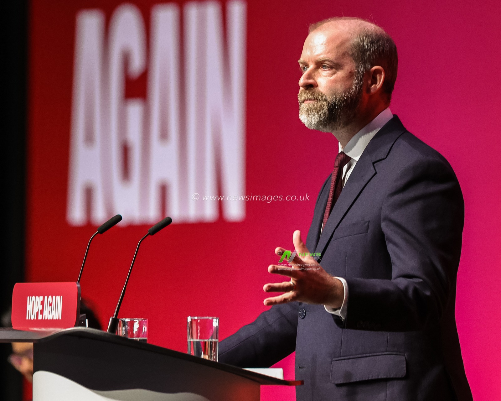 Chancellor of the Exchequer John Healey MP speaks during the Labour Party Annual Conference Day Two at Convention Centre, Liverpool, United Kingdom on 28 September 2026

(Photo by Mark Cosgrove/News Images)