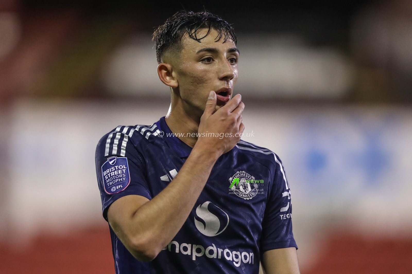 Sonny Aljofree of Manchester United during the Bristol Street Motors Trophy match Barnsley vs Manchester United U21 at Oakwell, Barnsley, United Kingdom, 20th August 2024

(Photo by Alfie Cosgrove/News Images)