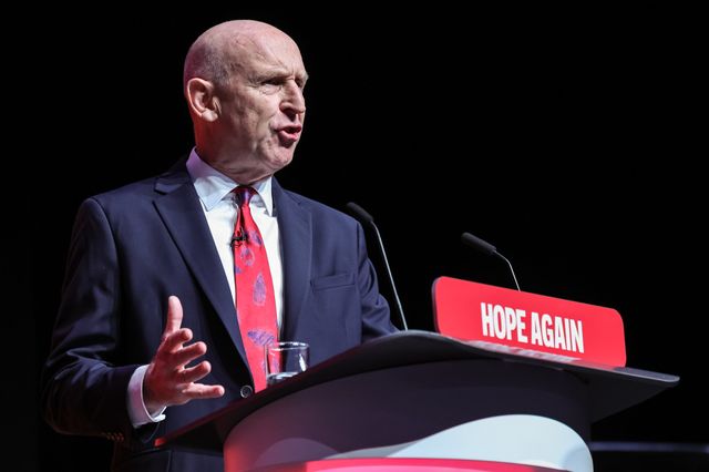 Chancellor of the Exchequer John Healey MP speaks during the Labour Party Annual Conference Day Two at Convention Centre, Liverpool, United Kingdom on 28 September 2026

(Photo by Mark Cosgrove/News Images)