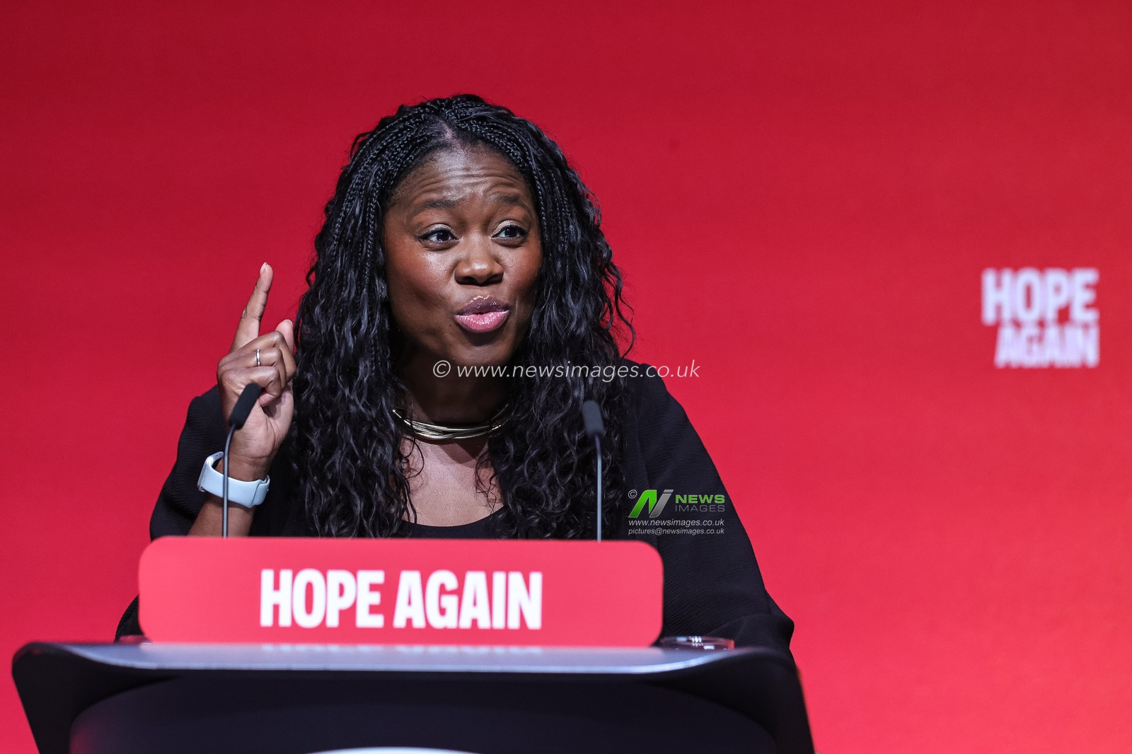 Secretary of State for Energy Security and Net Zero Miatta Fahnbulleh MP speaks during the Labour Party Annual Conference Day Two at Convention Centre, Liverpool, United Kingdom on 28 September 2026

(Photo by Mark Cosgrove/News Images)