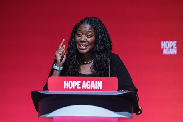 Secretary of State for Energy Security and Net Zero Miatta Fahnbulleh MP speaks during the Labour Party Annual Conference Day Two at Convention Centre, Liverpool, United Kingdom on 28 September 2026

(Photo by Mark Cosgrove/News Images)