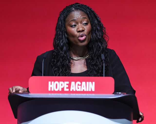Secretary of State for Energy Security and Net Zero Miatta Fahnbulleh MP speaks during the Labour Party Annual Conference Day Two at Convention Centre, Liverpool, United Kingdom on 28 September 2026

(Photo by Mark Cosgrove/News Images)