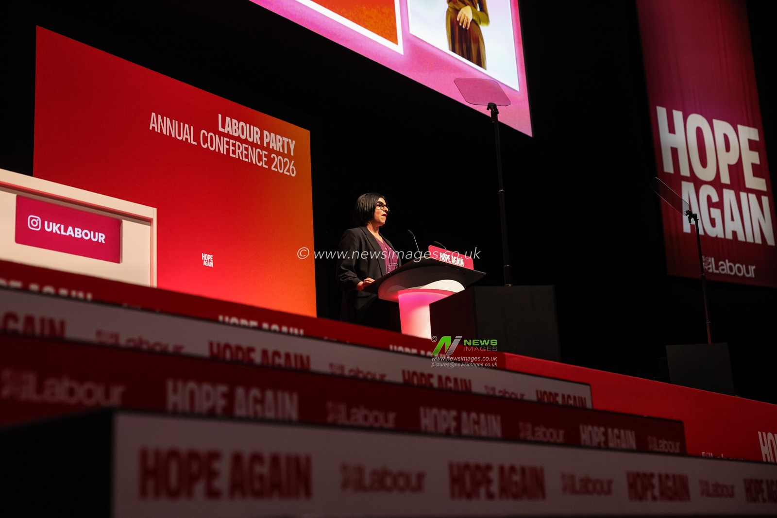 Home Secretary Shabana Mahmood MP speaks during the Labour Party Annual Conference Day Two at Convention Centre, Liverpool, United Kingdom on 28 September 2026

(Photo by Mark Cosgrove/News Images)