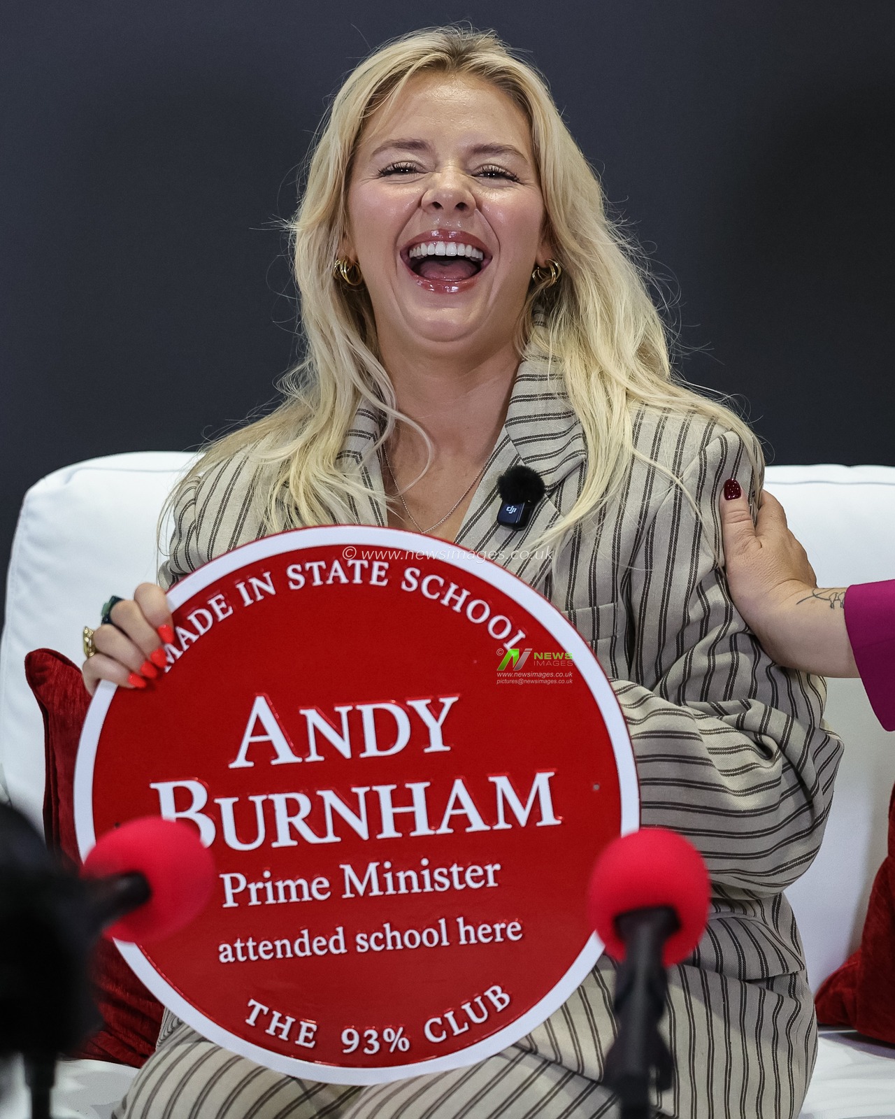 An attendee holds a Andy Burnham Prime Minister placard during theLabour Party Annual Conference Day Three at Convention Centre, Liverpool, United Kingdom on 29 September 2026

(Photo by Mark Cosgrove/News Images)