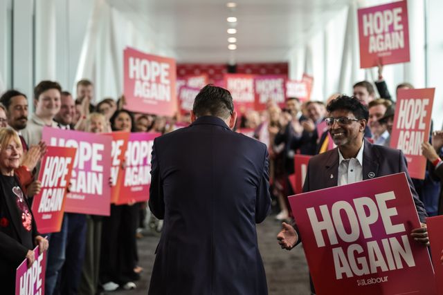 Andy Burnham MP, Prime Minister of the United Kingdom Walks bows as he crosses over the bridge of Hope Again during theLabour Party Annual Conference Day Three at Convention Centre, Liverpool, United Kingdom on 29 September 2026

(Photo by Mark Cosgrove/News Images)