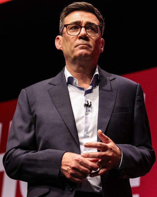 Andy Burnham MP, Prime Minister of the United Kingdom holds his wedding ring finger during his speech at the Labour Party Annual Conference Day Three at Convention Centre, Liverpool, United Kingdom on 29 September 2026

(Photo by Mark Cosgrove/News Images)
