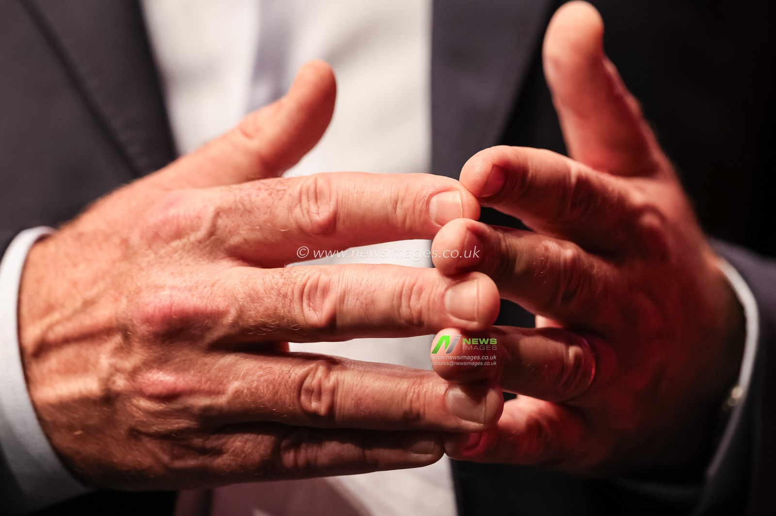 Andy Burnham MP, Prime Minister of the United Kingdom expresses his speech with is hands during the Labour Party Annual Conference Day Three at Convention Centre, Liverpool, United Kingdom on 29 September 2026

(Photo by Mark Cosgrove/News Images)