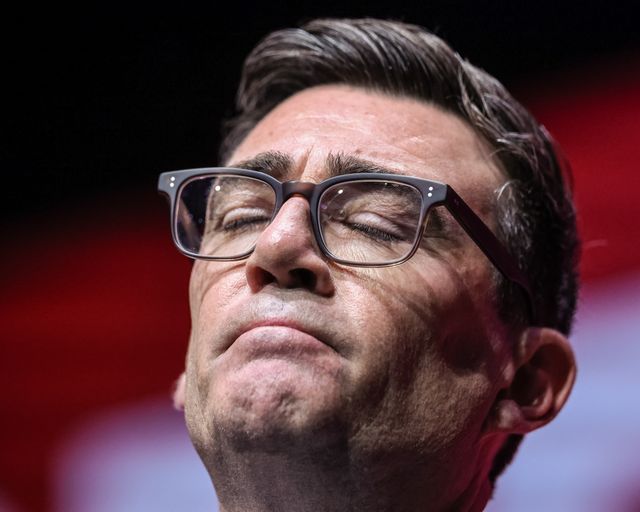 Andy Burnham MP, Prime Minister of the United Kingdom expresses his speech with is hands during the Labour Party Annual Conference Day Three at Convention Centre, Liverpool, United Kingdom on 29 September 2026

(Photo by Mark Cosgrove/News Images)