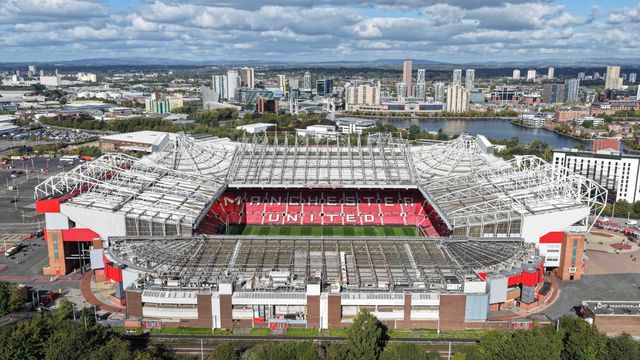 An aerial view of of Old Trafford ahead of the Betfred Super League Grand Final match Warrington Wolves vs Wakefield Trinity at Old Trafford, Manchester, United Kingdom on 03 October 2026

(Photo by Mark Cosgrove/News Images)