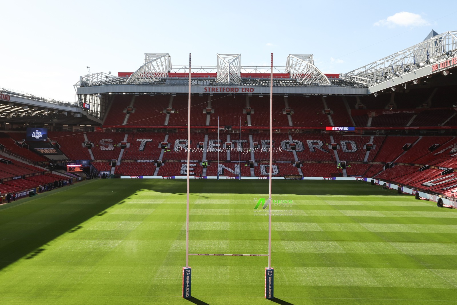 A general view of Old Trafford ahead of the Betfred Super League Grand Final match Warrington Wolves vs Wakefield Trinity at Old Trafford, Manchester, United Kingdom on 03 October 2026

(Photo by Alfie Cosgrove/News Images)