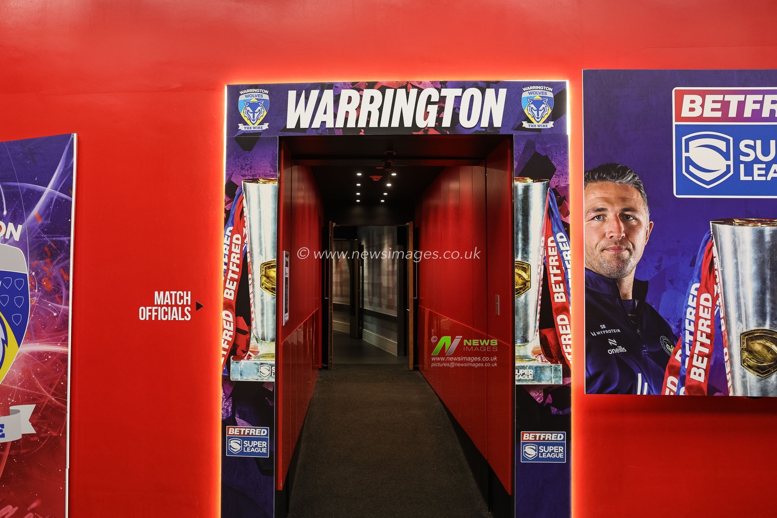 The tunnel to Warrington’s dressing room during the Betfred Super League Grand Final match Warrington Wolves vs Wakefield Trinity at Old Trafford, Manchester, United Kingdom on 03 October 2026

(Photo by Mark Cosgrove/News Images)