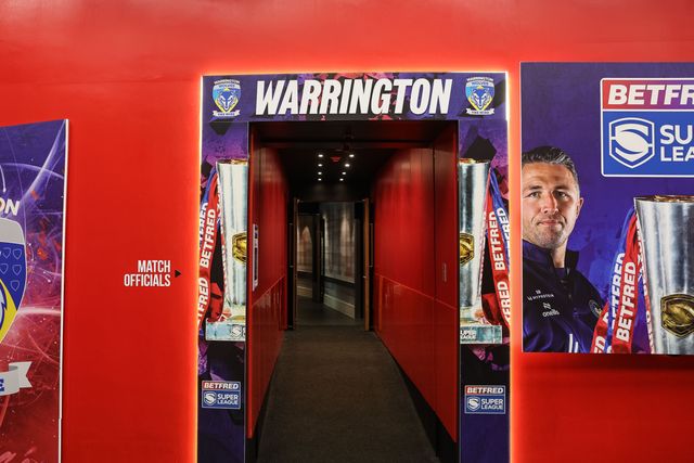 The tunnel to Warrington’s dressing room during the Betfred Super League Grand Final match Warrington Wolves vs Wakefield Trinity at Old Trafford, Manchester, United Kingdom on 03 October 2026

(Photo by Mark Cosgrove/News Images)