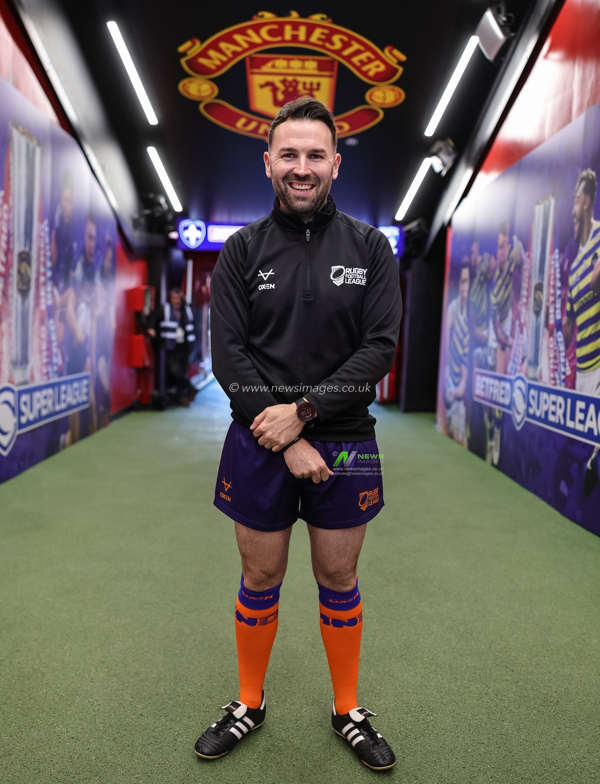 Referee Liam Moore during the Betfred Super League Grand Final match Warrington Wolves vs Wakefield Trinity at Old Trafford, Manchester, United Kingdom on 03 October 2026

(Photo by Mark Cosgrove/News Images)