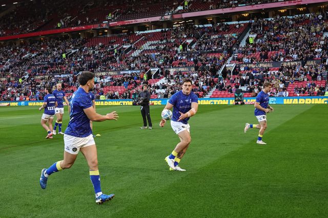 Liam Byrne of Warrington Wolves in the pre-game warm up during the Betfred Super League Grand Final match Warrington Wolves vs Wakefield Trinity at Old Trafford, Manchester, United Kingdom on 03 October 2026

(Photo by Mark Cosgrove/News Images)