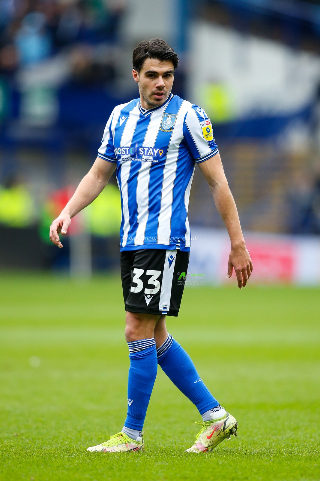 Reece James #33 of Sheffield Wednesday during the Sky Bet League 1 match Sheffield Wednesday vs Lincoln City at Hillsborough, Sheffield, United Kingdom, 1st April 2023

(Photo by Ben Early/News Images)