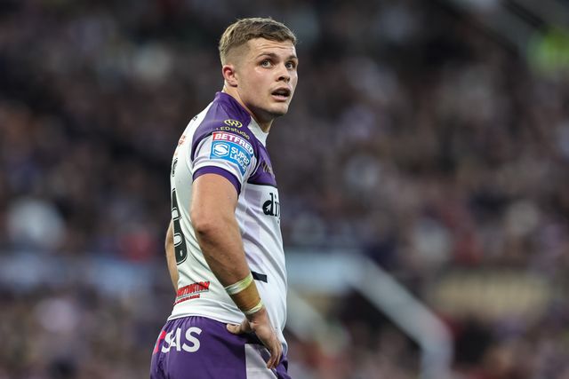 Cameron Scott of Wakefield Trinity during the Betfred Super League Grand Final match Warrington Wolves vs Wakefield Trinity at Old Trafford, Manchester, United Kingdom on 03 October 2026

(Photo by Mark Cosgrove/News Images)