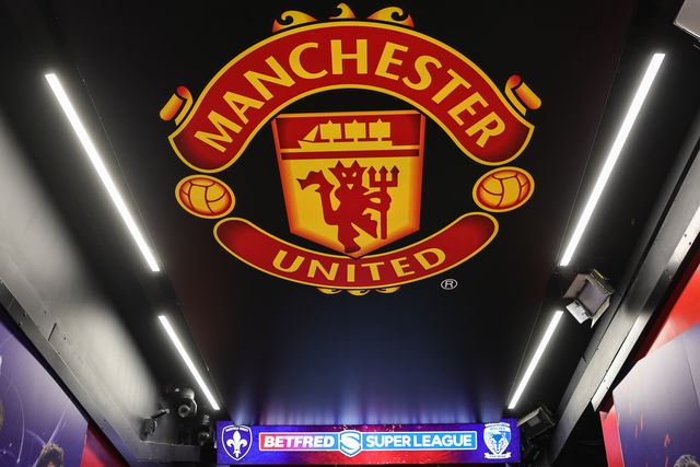 Manchester United logo on the roof of the tunnel during the Betfred Super League Grand Final match Warrington Wolves vs Wakefield Trinity at Old Trafford, Manchester, United Kingdom on 03 October 2026

(Photo by Mark Cosgrove/News Images)