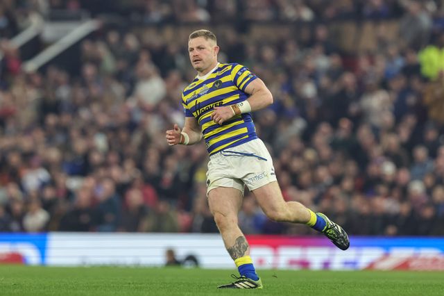 Luke Yates of Warrington Wolves during the Betfred Super League Grand Final match Warrington Wolves vs Wakefield Trinity at Old Trafford, Manchester, United Kingdom on 03 October 2026

(Photo by Mark Cosgrove/News Images)