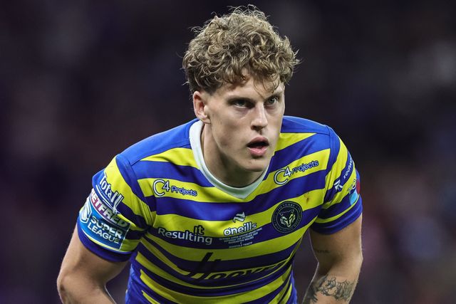 Arron Lindop of Warrington Wolves during the Betfred Super League Grand Final match Warrington Wolves vs Wakefield Trinity at Old Trafford, Manchester, United Kingdom on 03 October 2026

(Photo by Mark Cosgrove/News Images)