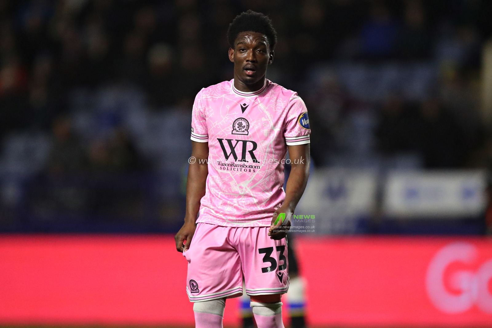 Amario Cozier-Duberry of Blackburn Rovers during the Sky Bet Championship match Sheffield Wednesday vs Blackburn Rovers at Hillsborough, Sheffield, United Kingdom, 10th December 2024

(Photo by Sam Eaden/News Images)
