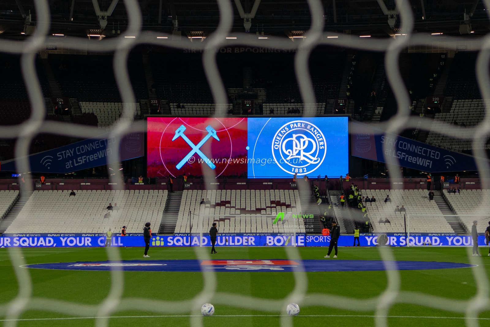 General ground view of The London Stadium before the Sky Bet Championship match West Ham United vs Queens Park Rangers at London Stadium, London, United Kingdom on 09 October 2026

(Photo by Mike Turner/News Images)