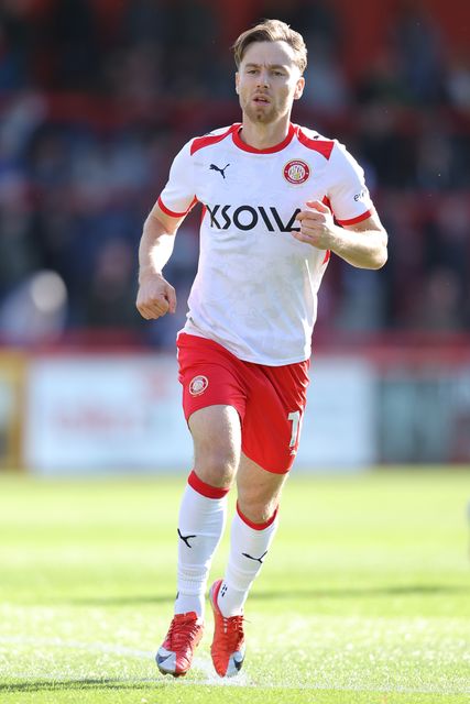 Dan Kemp of Stevenage during the Sky Bet League One match Stevenage vs Wigan Athletic at Lamex Stadium, Stevenage, United Kingdom on 10 October 2026

(Photo by Harvey Murphy/News Images)