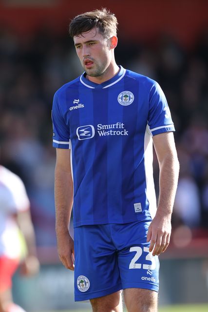 James Carragher of Wigan Athletic during the Sky Bet League One match Stevenage vs Wigan Athletic at Lamex Stadium, Stevenage, United Kingdom on 10 October 2026

(Photo by Harvey Murphy/News Images)