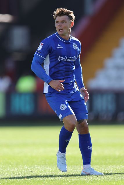 Max Power of Wigan Athletic during the Sky Bet League One match Stevenage vs Wigan Athletic at Lamex Stadium, Stevenage, United Kingdom on 10 October 2026

(Photo by Harvey Murphy/News Images)