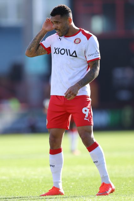 Josh Magennis of Stevenage during the Sky Bet League One match Stevenage vs Wigan Athletic at Lamex Stadium, Stevenage, United Kingdom on 10 October 2026

(Photo by Harvey Murphy/News Images)