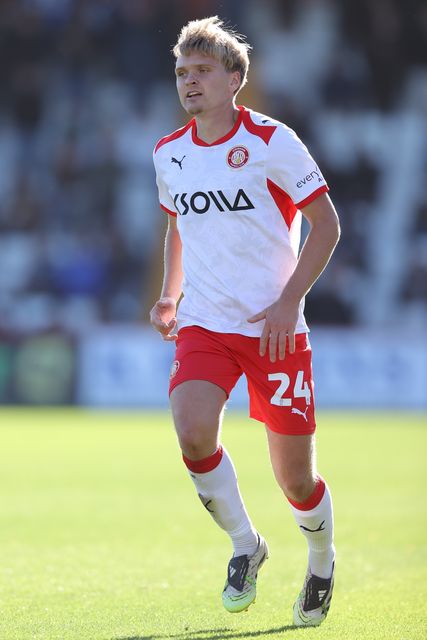 Matt Smith of Stevenage during the Sky Bet League One match Stevenage vs Wigan Athletic at Lamex Stadium, Stevenage, United Kingdom on 10 October 2026

(Photo by Harvey Murphy/News Images)