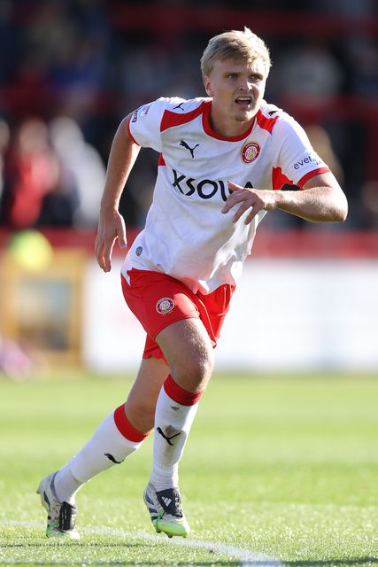Matt Smith of Stevenage during the Sky Bet League One match Stevenage vs Wigan Athletic at Lamex Stadium, Stevenage, United Kingdom on 10 October 2026

(Photo by Harvey Murphy/News Images)