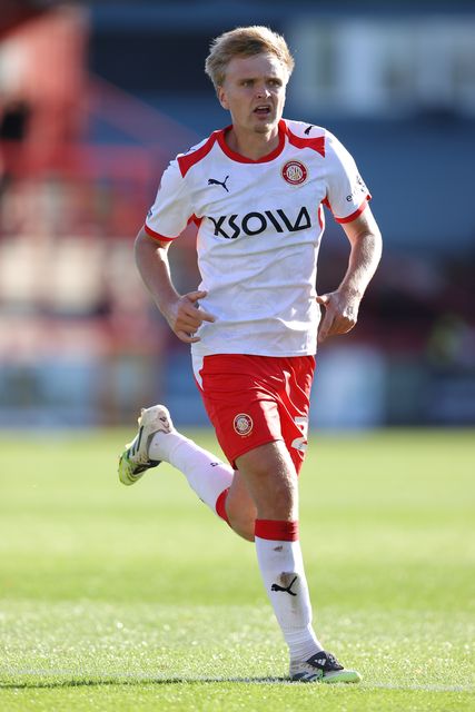 Matt Smith of Stevenage during the Sky Bet League One match Stevenage vs Wigan Athletic at Lamex Stadium, Stevenage, United Kingdom on 10 October 2026

(Photo by Harvey Murphy/News Images)