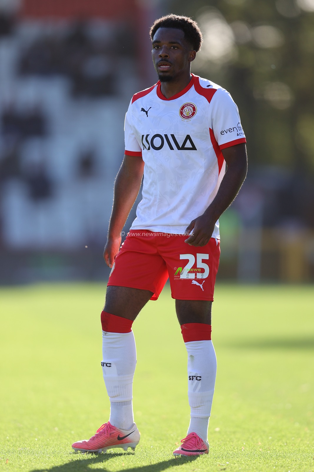 Wanya Marcal-Madivadua of Stevenage during the Sky Bet League One match Stevenage vs Wigan Athletic at Lamex Stadium, Stevenage, United Kingdom on 10 October 2026

(Photo by Harvey Murphy/News Images)
