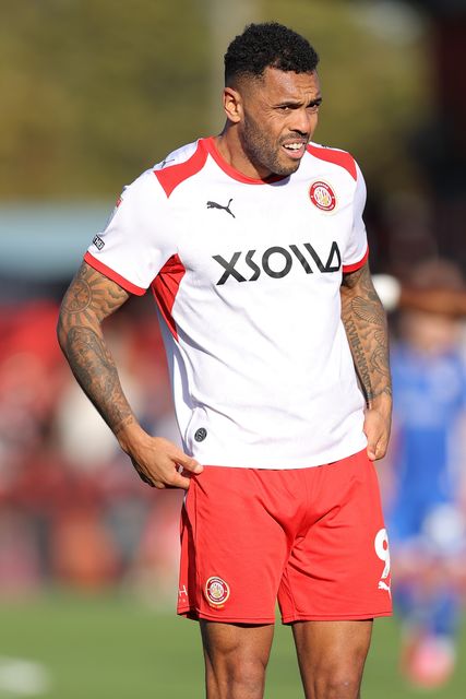 Josh Magennis of Stevenage during the Sky Bet League One match Stevenage vs Wigan Athletic at Lamex Stadium, Stevenage, United Kingdom on 10 October 2026

(Photo by Harvey Murphy/News Images)