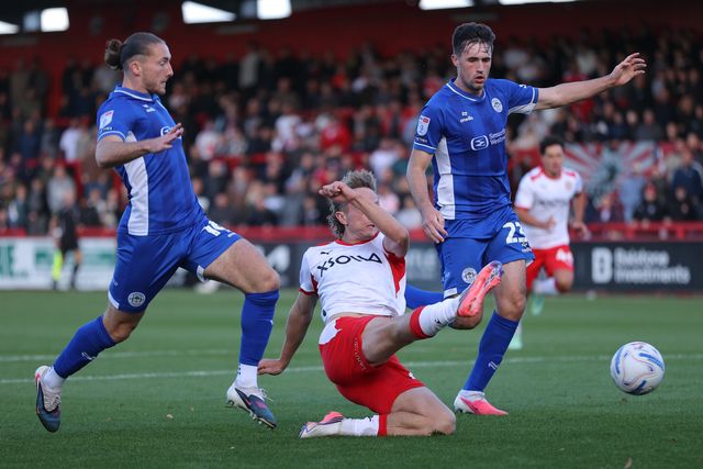 during the Sky Bet League One match Stevenage vs Wigan Athletic at Lamex Stadium, Stevenage, United Kingdom on 10 October 2026

(Photo by Harvey Murphy/News Images)