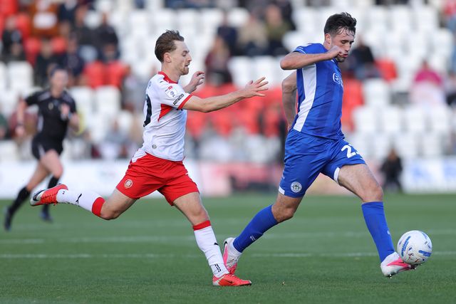 during the Sky Bet League One match Stevenage vs Wigan Athletic at Lamex Stadium, Stevenage, United Kingdom on 10 October 2026

(Photo by Harvey Murphy/News Images)