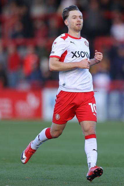Dan Kemp of Stevenage during the Sky Bet League One match Stevenage vs Wigan Athletic at Lamex Stadium, Stevenage, United Kingdom on 10 October 2026

(Photo by Harvey Murphy/News Images)