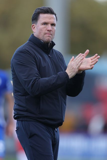 Gary Caldwell manager of Wigan Athletic at full time during the Sky Bet League One match Stevenage vs Wigan Athletic at Lamex Stadium, Stevenage, United Kingdom on 10 October 2026

(Photo by Harvey Murphy/News Images)