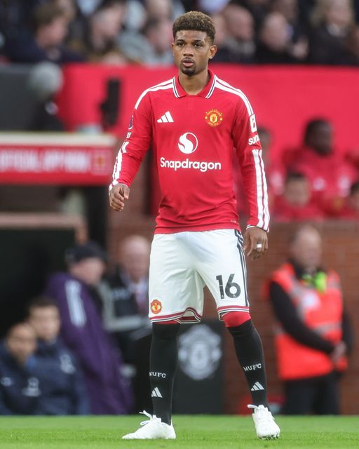 Amad Diallo of Manchester United during the Premier League match Manchester United vs Tottenham Hotspur at Old Trafford, Manchester, United Kingdom on 10 October 2026

(Photo by Mark Cosgrove/News Images)