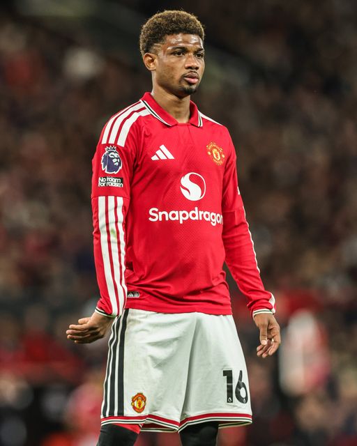 Amad Diallo of Manchester United during the Premier League match Manchester United vs Tottenham Hotspur at Old Trafford, Manchester, United Kingdom on 10 October 2026

(Photo by Mark Cosgrove/News Images)