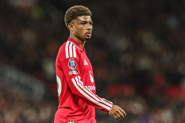 Amad Diallo of Manchester United during the Premier League match Manchester United vs Tottenham Hotspur at Old Trafford, Manchester, United Kingdom on 10 October 2026

(Photo by Mark Cosgrove/News Images)
