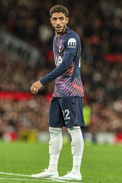 Omar Marmoush of Tottenham Hotspur during the Premier League match Manchester United vs Tottenham Hotspur at Old Trafford, Manchester, United Kingdom on 10 October 2026

(Photo by Mark Cosgrove/News Images)