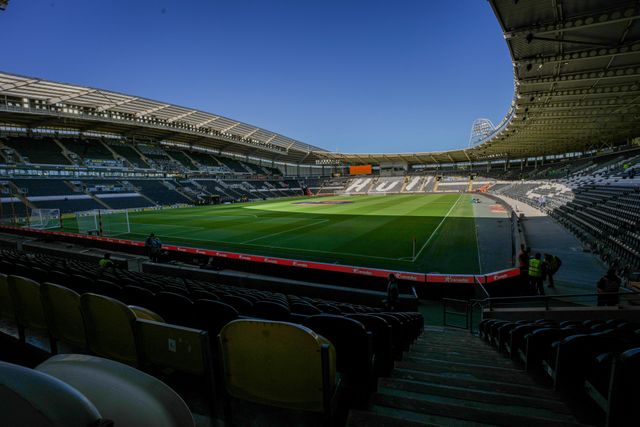 A general view of the stadium, pitch and stands during the Premier League match Hull City vs Everton at MKM Stadium, Hull, United Kingdom on 11 October 2026

(Photo by Maynard Manyowa/News Images)