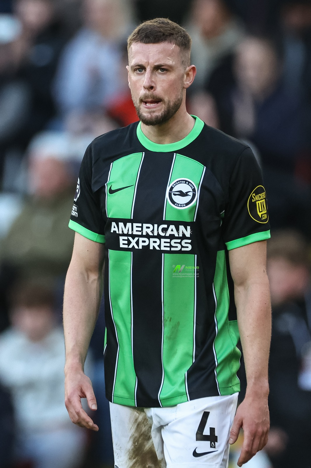 Adam Webster of Brighton & Hove Albion during the Premier League match Sheffield United vs Brighton and Hove Albion at Bramall Lane, Sheffield, United Kingdom, 18th February 2024

(Photo by Mark Cosgrove/News Images)